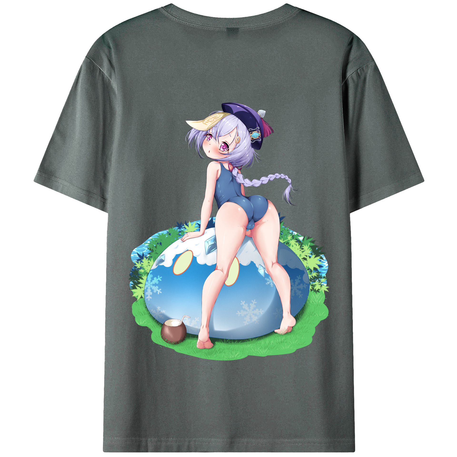 げんし神 七七 なな  genshin Nana 綿100％半袖Tシャツ（背面プリント）